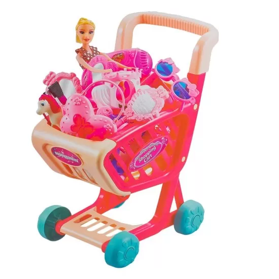 Carucior cumparaturi cu accesorii frumusete Carucior cumparaturi cu accesorii frumusete