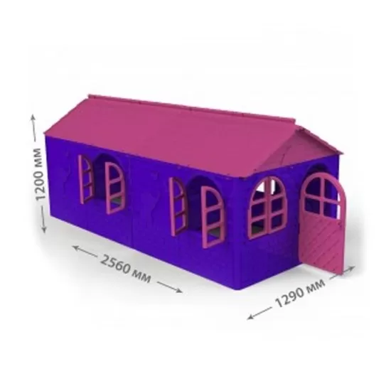 Casuta de joaca Doloni mov 256x129x120 cm Casuta de joaca Doloni mov 256x129x120 cm