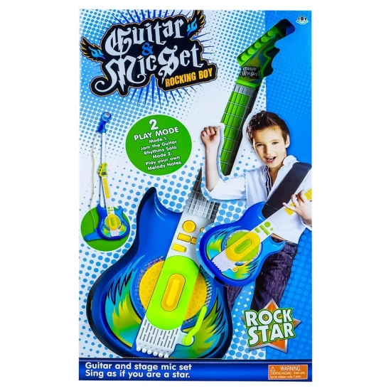 Chitara cu microfon pentru copii Rock Star Chitara cu microfon pentru copii Rock Star