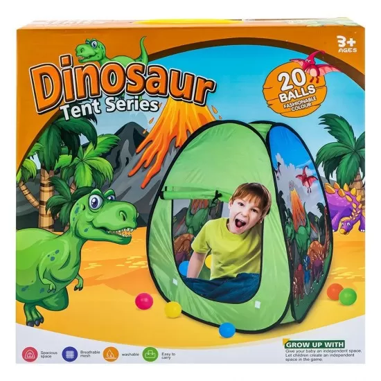 Cort de joaca cu 20 de mingi Dinozaur Cort de joaca cu 20 de mingi Dinozaur