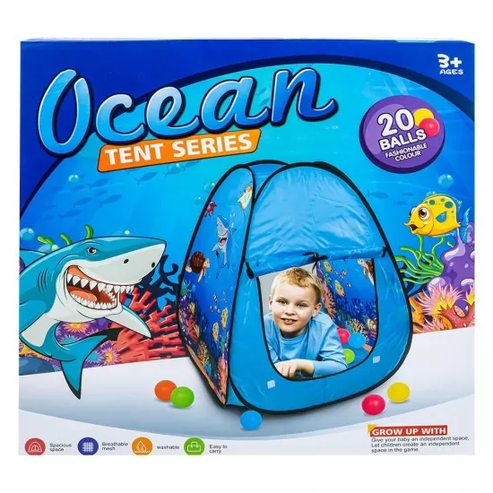 Cort de joaca cu 20 de mingi Ocean Cort de joaca cu 20 de mingi Ocean