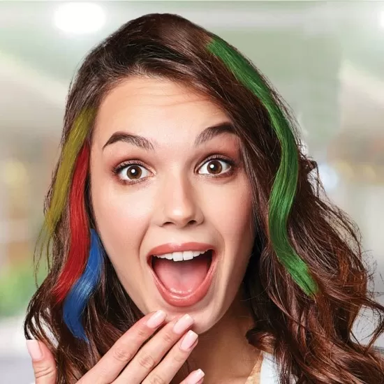 Creta colorata pentru par Rainbow Wave Creta colorata pentru par Rainbow Wave