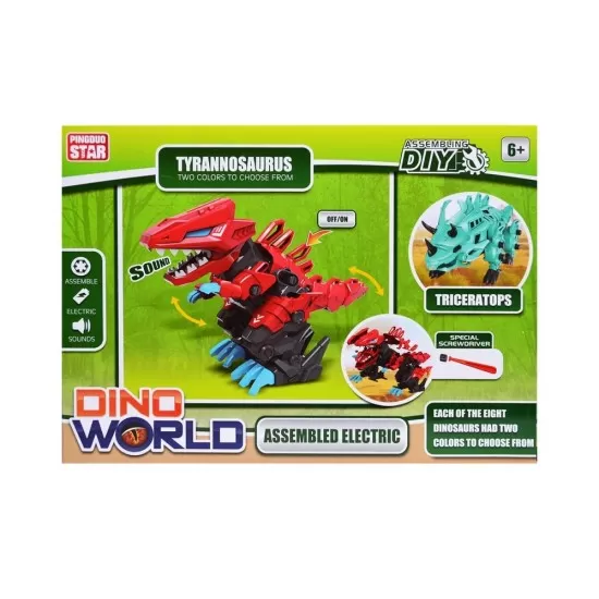 Cuburi constructii Robozaur cu sunete - Tyrannosaurus Rex Cuburi constructii Robozaur cu sunete - Tyrannosaurus Rex
