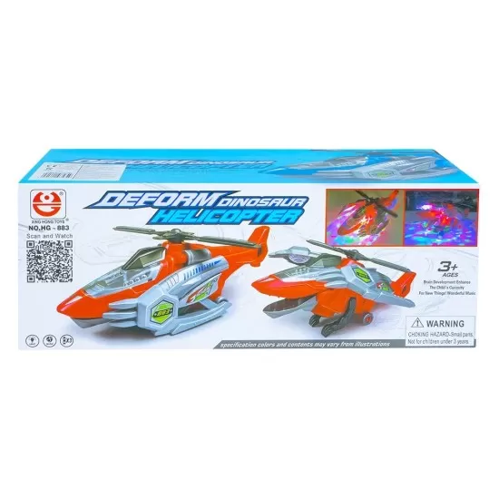 Elicopter transformabil cu lumina si sunet