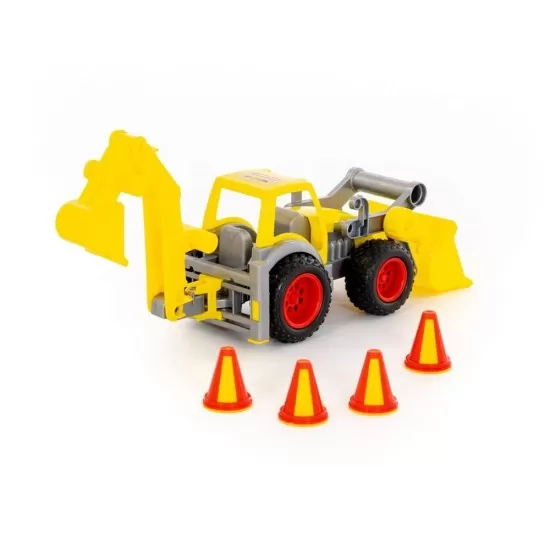 Excavator cu incarcator ConsTruck, 38x16x22 cm, Polesie Excavator cu incarcator ConsTruck, 38x16x22 cm, Polesie