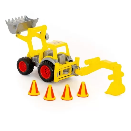 Excavator cu incarcator ConsTruck, 38x16x22 cm, Polesie Excavator cu incarcator ConsTruck, 38x16x22 cm, Polesie