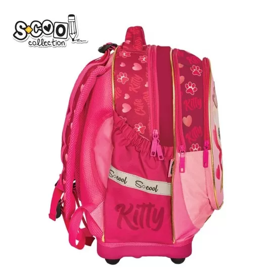 Ghiozdan anatomic pentru scoala Cute Kitty S-COOL Ghiozdan anatomic pentru scoala Cute Kitty S-COOL
