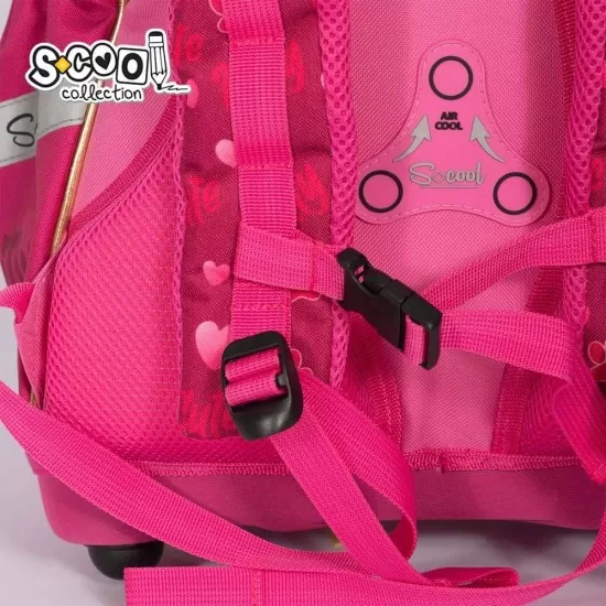 Ghiozdan anatomic pentru scoala Cute Kitty S-COOL Ghiozdan anatomic pentru scoala Cute Kitty S-COOL