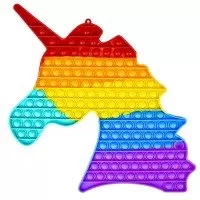 Jucarie senzoriala antistres Pop It curcubeu XXL - Unicorn