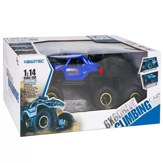 Jeep cu RC si 6 roti Drive Climbing, albastru Jeep cu RC si 6 roti Drive Climbing, albastru