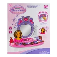 Masuta machiaj pentru fetite cu oglinda si accesorii