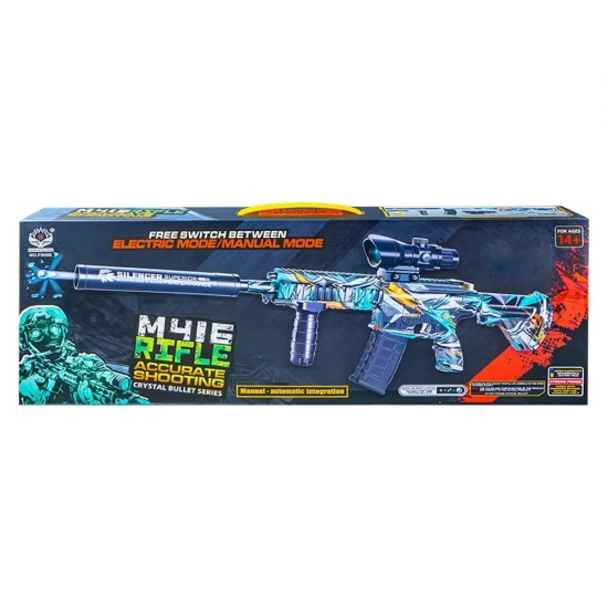 Jucarie Mitraliera automata cu bile gel si accesorii Jucarie Mitraliera automata cu bile gel si accesorii