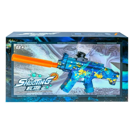 Jucarie mitraliera automata cu bile gel si accesorii Shooting Elite Jucarie mitraliera automata cu bile gel si accesorii Shooting Elite