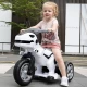 Motocicleta dinozaur cu acumulator, 2 motoare, 12V, 5A, alb Motocicleta dinozaur cu acumulator, 2 motoare, 12V, 5A, alb