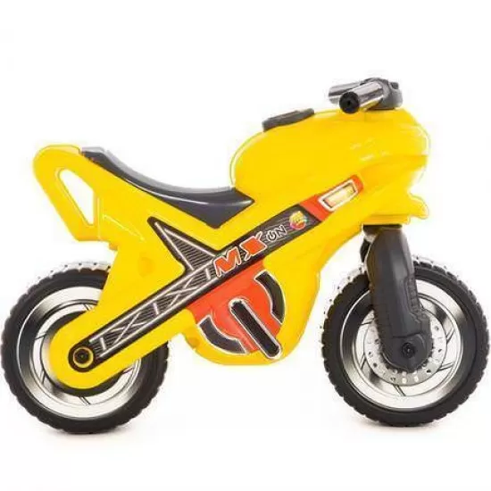 Motocicleta fara pedale MX-ON Polesie Galben Motocicleta fara pedale MX-ON Polesie Galben