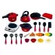 Set de joaca accesorii bucatarie cu plita electrica 22 piese Set de joaca accesorii bucatarie cu plita electrica 22 piese