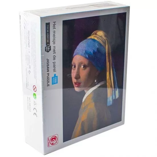 Puzzle 1000 piese - Fata cu cercel de perla Puzzle 1000 piese - Fata cu cercel de perla