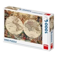 Puzzle Harta instorica a lumii 1000 piese Dino Toys