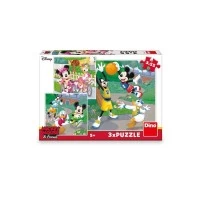 Puzzle Mickey si Minnie 3x55 piese Dino Toys