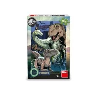 Puzzle neon Jurasic World 100 piese Dino Toys