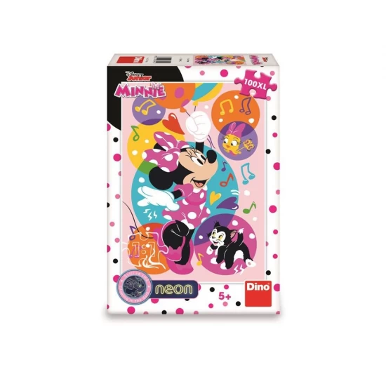 Puzzle neon Minnie 100 piese Dino Toys Puzzle neon Minnie 100 piese Dino Toys