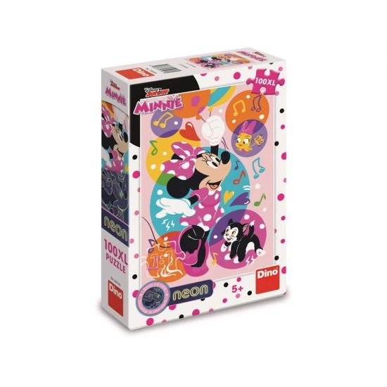 Puzzle neon Minnie 100 piese Dino Toys Puzzle neon Minnie 100 piese Dino Toys