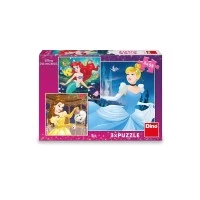 Puzzle Printesele Vesele 3x55 piese Dino Toys