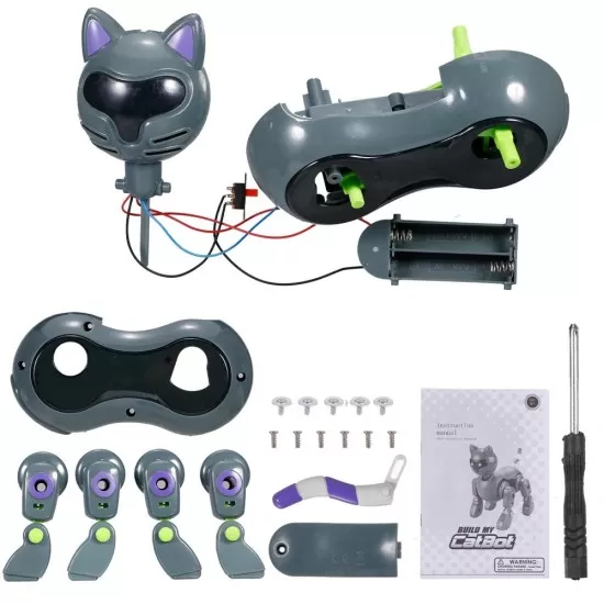 Jucarie interactiva robot pisica Robo-Cat Jucarie interactiva robot pisica Robo-Cat