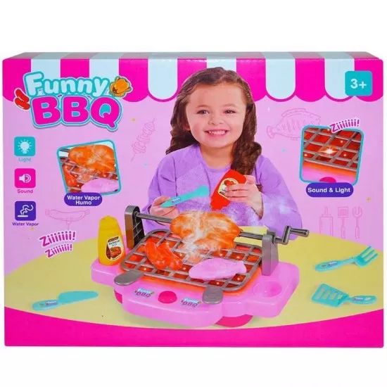 Set de joaca barbeque cu lumina si sunet Set de joaca barbeque cu lumina si sunet