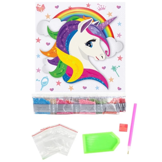 Set creatie cu diamante, fata de perna, 40x40 cm - Toi-Toys Set creatie cu diamante, fata de perna, 40x40 cm - Toi-Toys