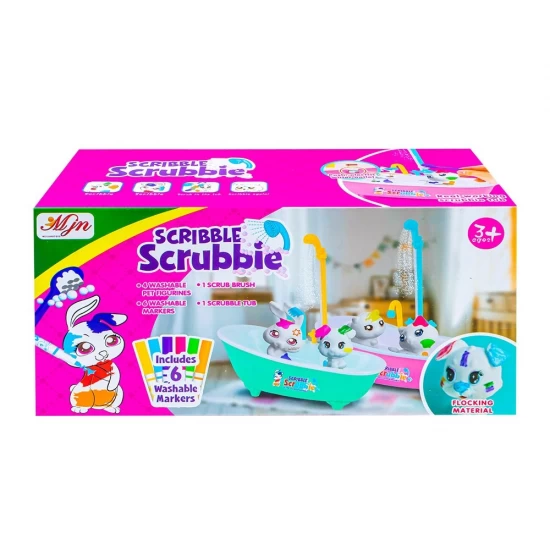 Set creativ - Animalute care pot fi desenate si spalate Set creativ - Animalute care pot fi desenate si spalate