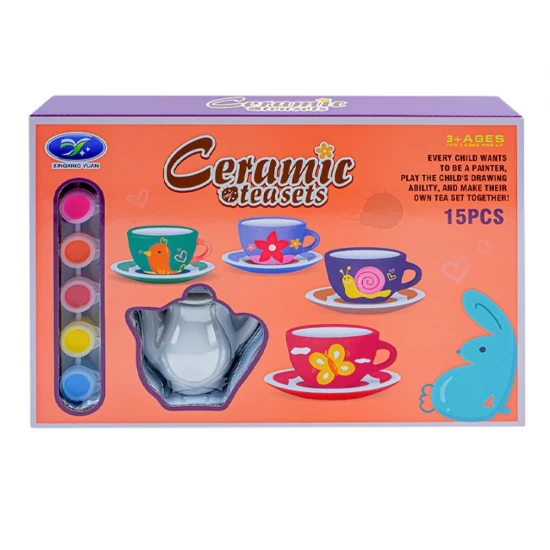 Set creativ de pictat cescute ceai 15 piese Set creativ de pictat cescute ceai 15 piese