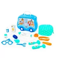 Set de joaca doctor in gentuta Polesie albastru