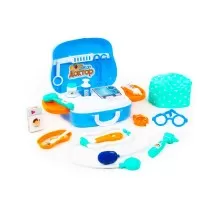 Set de joaca doctor in gentuta Polesie albastru