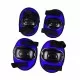 Set patine cu rotile, casca, cotiere si genunchiere marimea L (39-43) albastru Set patine cu rotile, casca, cotiere si genunchiere marimea L (39-43) albastru