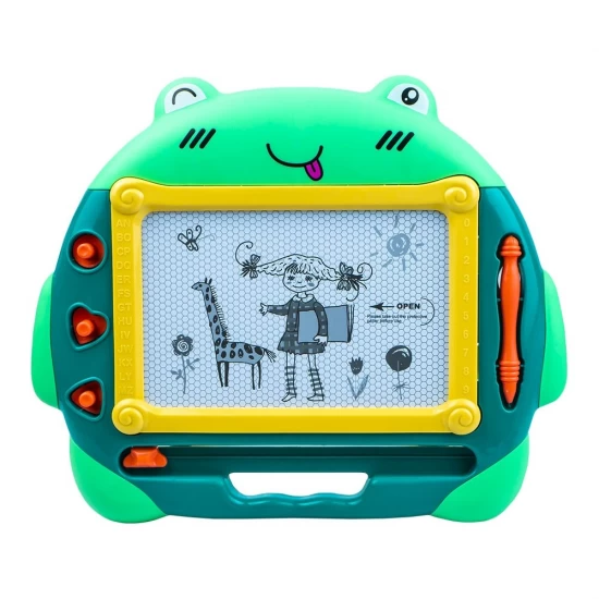 Tablita magnetica cu suport si stampile verde Tablita magnetica cu suport si stampile verde