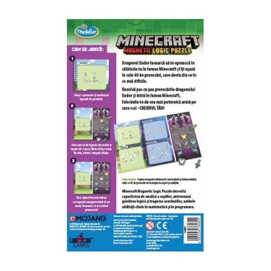 Joc de logica Thinkfun Minecraft Magnetic in limba romana Joc de logica Thinkfun Minecraft Magnetic in limba romana