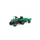 Tractor cu pedale si remorca verde Dolu Tractor cu pedale si remorca verde Dolu