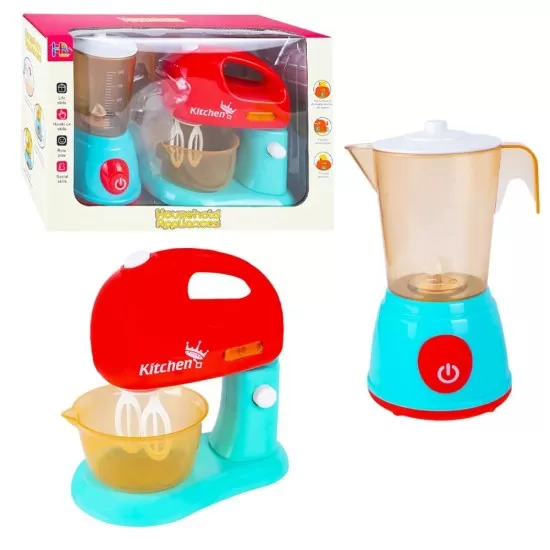 Set de joaca ustensile bucatarie - Blender si mixer Set de joaca ustensile bucatarie - Blender si mixer