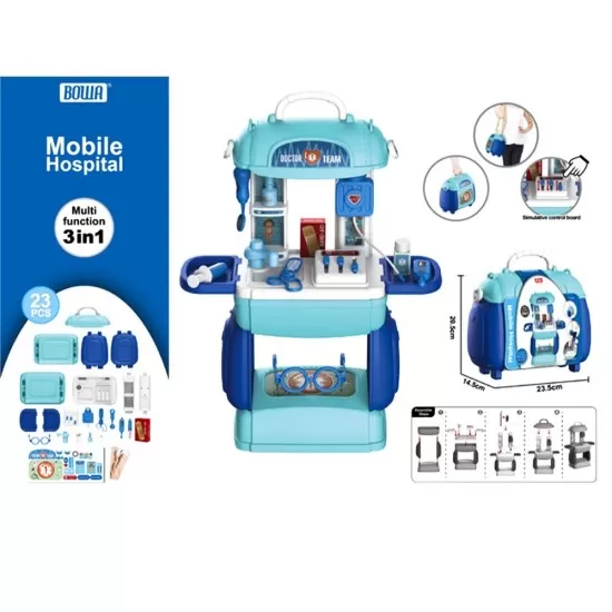 Set de joaca doctor in gentuta 23 piese Set de joaca doctor in gentuta 23 piese