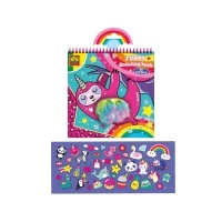 Carte de colorat cu blanita si stickere