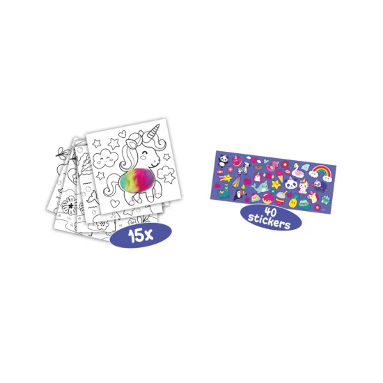 Carte de colorat cu blanita si stickere Carte de colorat cu blanita si stickere