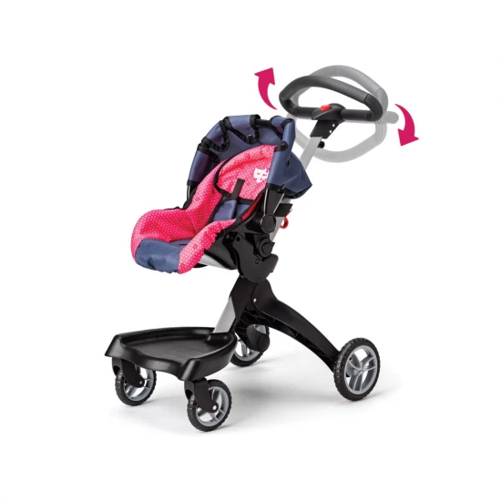 Carucior pentru papusi modern si scaun auto 2 in 1 Pisici Chichi Carucior pentru papusi modern si scaun auto 2 in 1 Pisici Chichi