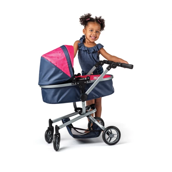 Carucior pentru papusi 2 in 1 multifunctional - Pisici Chichi Carucior pentru papusi 2 in 1 multifunctional - Pisici Chichi