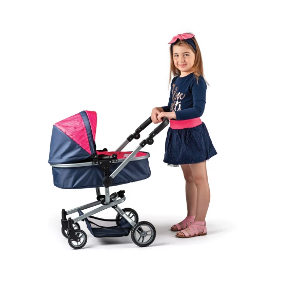 Carucior pentru papusi 2 in 1 multifunctional - Pisici Chichi Carucior pentru papusi 2 in 1 multifunctional - Pisici Chichi