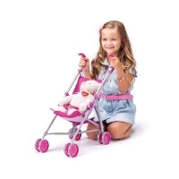 Carucior pentru papusi Unicorn - pliabil tip buggy