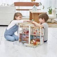 Casuta de papusi Hape - Ferma cu ponei 25 piese