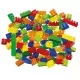 Cuburi colorate de construit Hubelino tip lego (120 piese)
