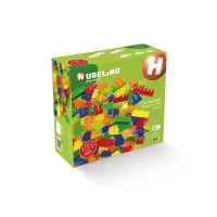 Cuburi colorate de construit Hubelino tip lego (120 piese)
