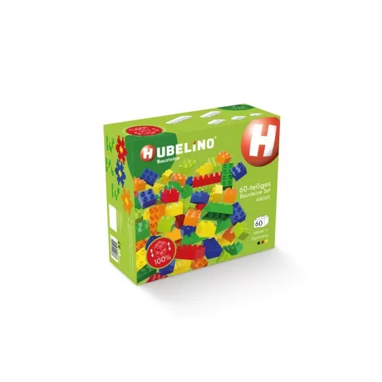 Cuburi de construit colorate pentru copii Hubelino (60 piese) Cuburi de construit colorate pentru copii Hubelino (60 piese)